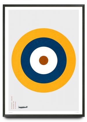 Spitfire RAF Type A.1 roundel design limited edition print